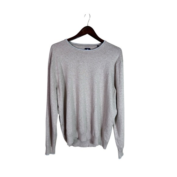 johnnie-O Other - JOHNNIE-O Crewneck Knit Sweater Size Large Cotton Nylon Silk Camel‎ Color